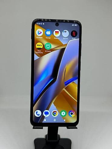 телефон 5 тысяч: Poco M5s, Б/у, 256 ГБ, цвет - Синий, 2 SIM — 5