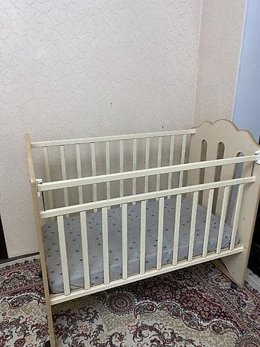 детский койнок: Детская кроватка Little Heart - Классическая деревянная кроватка для — 3