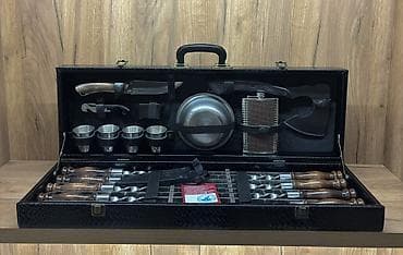 нажи: Набор для пикника и шашлыка в чемодане Комплект в жестком чехле с — 1