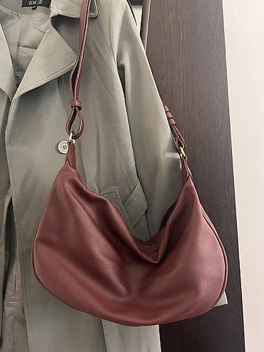 pull bear: Сумка DeFacto, цвет бордовый, состояние почти новое, без дефектов — 4