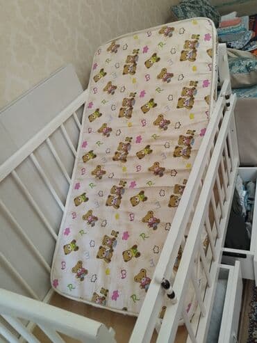 развивающий коврик фишер прайс пианино: Бежевый манеж-кровать с матрасом - Детский манеж-кроватка бежевого — 2