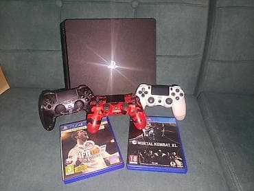 playstation четырьмя: PlayStation 4 Slim в идеальном состоянии. Комплектация: - Консоль — 1
