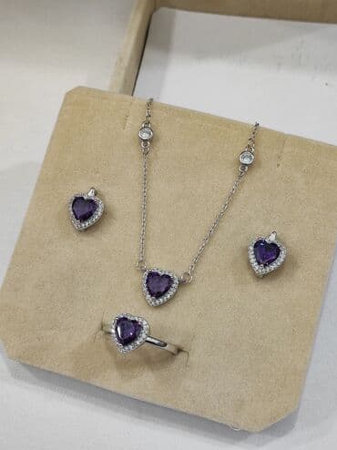 купить свадебное платье недорого: Набор украшений, Проба 925, Женские, Новый — 7