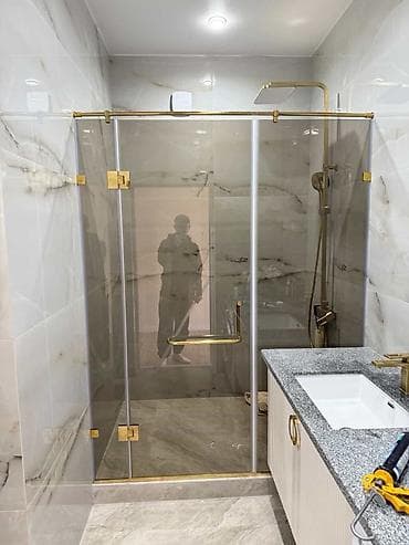душовой стекло: Душевые ограждения из закалённого стекла на заказ - Конструкция — 3