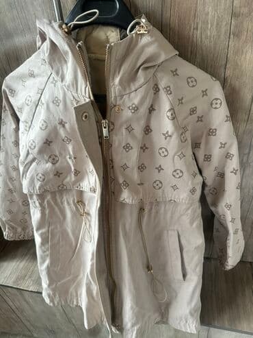 плащи от дождя: Модный детский осенний тренч на девочку 8-10 лет. свет: бежевый — 1