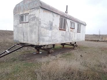 жилые вагончики на колесах: Передвижной бытовой вагончик на раме прицепа. - Конструкция — 2