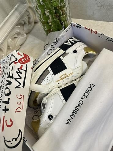 pull beer: Кроссовки, 38.5, 39, Dolce & Gabbana, Новый, цвет - Белый, Самовывоз — 2