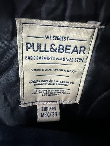 Эркектер кийими: Мужская куртка Pull&Bear - Размер: EUR M (MEX 38) - Цвет: черный — 4