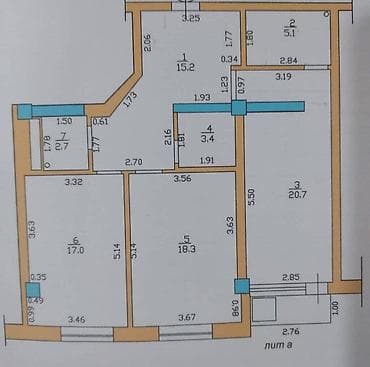 Квартиры: 2 комнаты, 85 м², Элитка, 6 этаж, Евроремонт — 7
