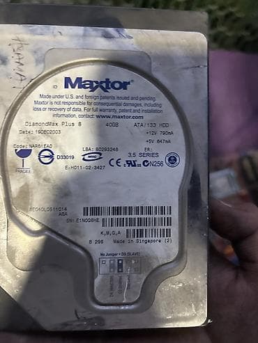 Накопитель для ПК, Maxtor, HDD, До 128 ГБ, 3.5", Для ПК