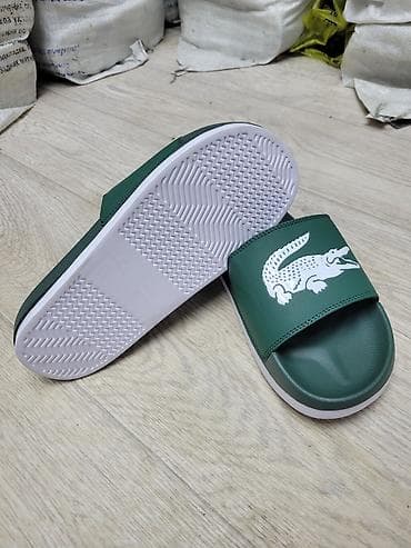 джинсы ливайс: Мужские сандалии, 42, Lacoste, Новый, цвет - Зеленый, Платная доставка — 6