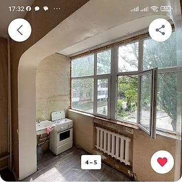 1 комната, 45 м², Аламедин-1 мкр 105 серия, 2 этаж — 3