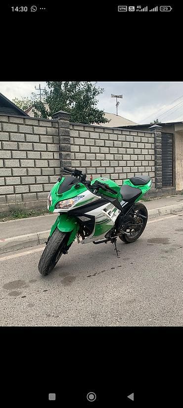для глушителя: Спортбайк Kawasaki, 250 куб. см, Бензин, Взрослый, Б/у — 2
