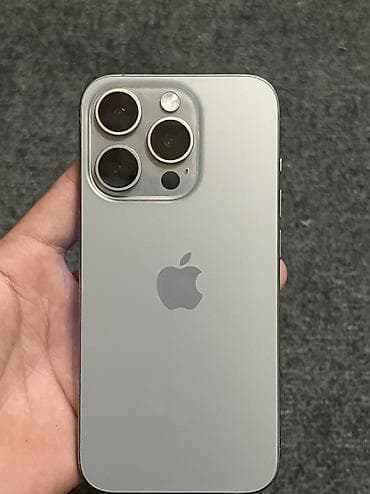 IPhone 15 Pro, Б/у, 256 ГБ, Natural Titanium, 80 % — 5