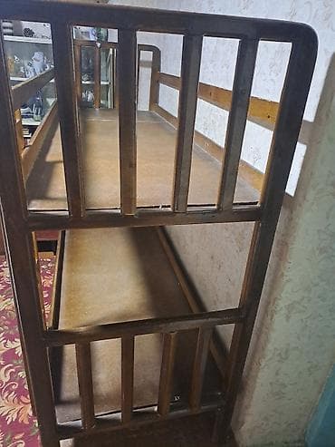 двухъярусный кровать бишкек: Двухъярусная деревянная кровать. - Материал: массив дерева с — 2