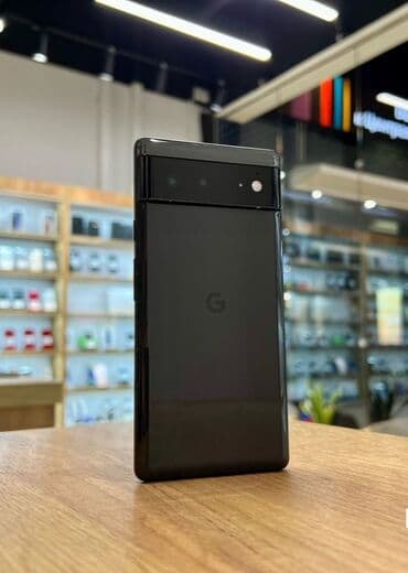 телефон ж2: Google Pixel 6, Колдонулган, 128 ГБ, түсү - Кара, 2 SIM — 1