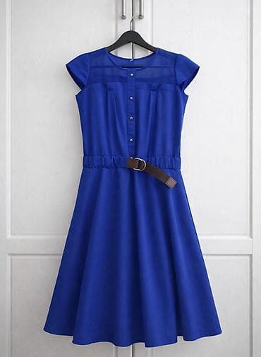 Личные вещи: Синее летнее платье, размер S Лёгкое и удобное летнее платье — 1
