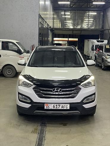 накладка на бампер: Hyundai Santa Fe: 2015 г., 2 л, Автомат, Дизель, Кроссовер — 1