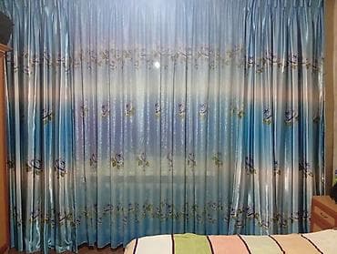 Наматрасники и топперы: Комплект штор, С тюлем в комплекте, Готовое изделие, Для зала — 4