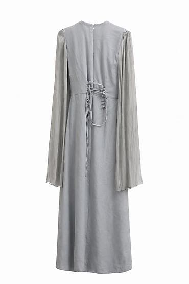 тин: Платье в восточном стиле, светло‑серого (немного голубоватого) — 2