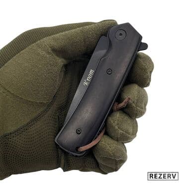 купить охотничий нож: Складной нож Крот от Витязь сталь 65х13 черный Охота и рыбалка! — 11