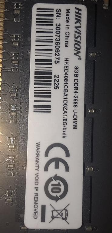 i5 4: Оперативная память, Б/у, 8 ГБ, DDR4, 2666 МГц, Для ПК — 2