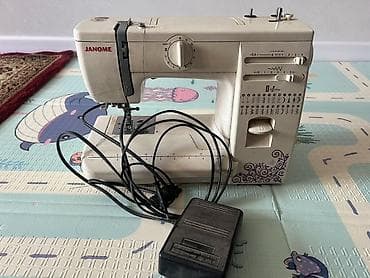 dulipu machine: Швейная машина Janome, Электромеханическая, Автомат — 1