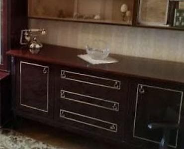 советский сервант: Стенка-шкаф, Тип стенки-шкафа: Советская, Для зала, Особенности: Для хранения посуды — 3