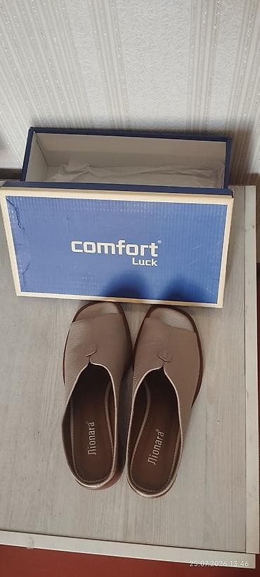 comfort: Сабо, 37, Б/у, цвет - Бежевый — 2