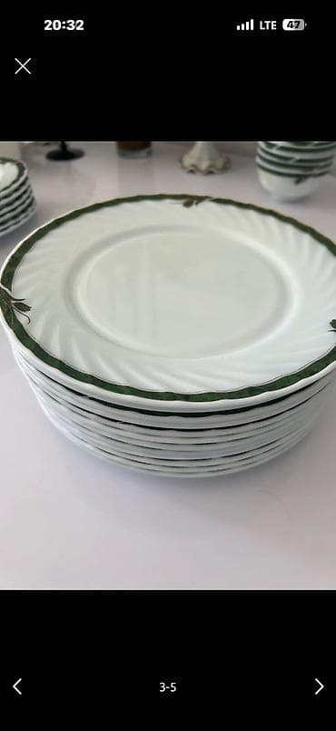 dish sets: Продаю набор (8шт больших овальных тарелок, 12шт больших круглых, 12шт — 3