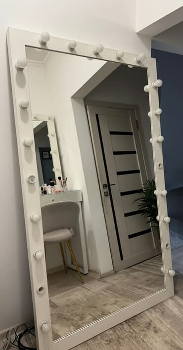 зеркальце: Напольное гримерное зеркало в полный рост с подсветкой - Формат — 1