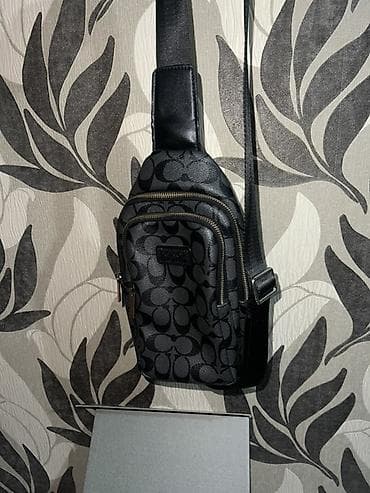 Аксессуары: Поясная сумка, бананка, Coach, Материал: Искусственная кожа, Унисекс — 4