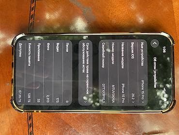 apple iphone 13 pro: IPhone 15 Pro, Б/у, 128 ГБ, Black Titanium, Защитное стекло, 81 % — 3