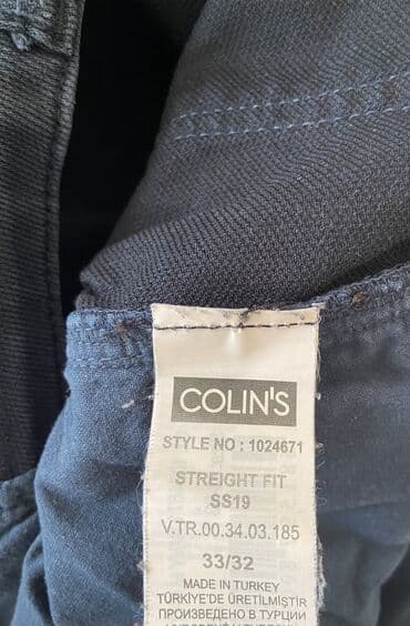 шуба дома: Продам Джинсы- Брюки мужские Colin’s (размер W 33 L 32). Б/у — 14