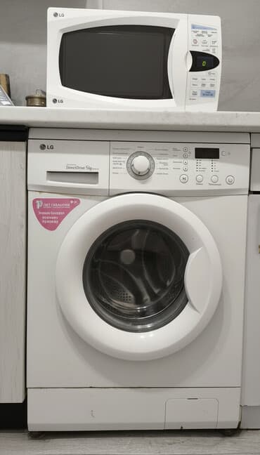 микроволновка lg: Стиральная машина LG, Б/у, Автомат, До 5 кг, Полноразмерная — 1