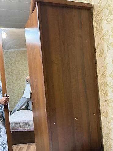 Гарнитуры для прихожей: Шкаф-купе + комод, цвет – тёплая древесная фактура (орех/венге) — 3