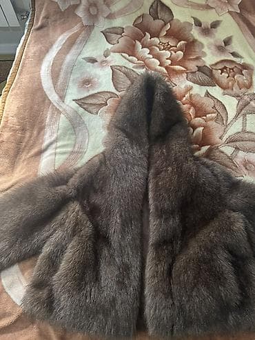 мех на капюшон: Шуба, Норка, Короткая модель, С капюшоном, L — 4
