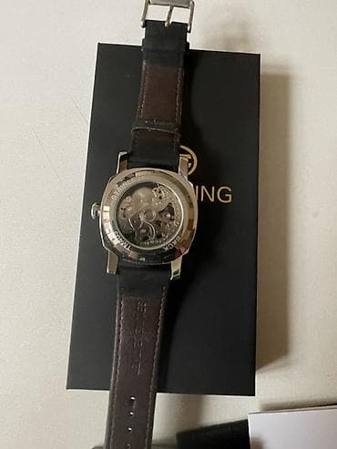 обручальные кольцо: Механические наручные часы Forsining (скелетон) - Автоматический — 3