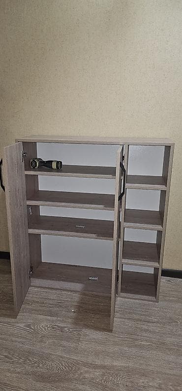 Кресла: Тумба для вещей и одежды, Новый, Без зеркала, ЛДСП, цвет - Бежевый — 3