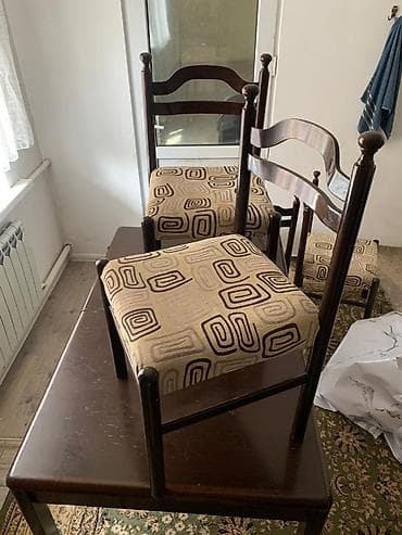 Кухонные столы: Кухонный стол, Б/у, Прямоугольный, Раскладной — 2