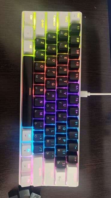 клавиатура мышка для телефона: Клавиатура, Механическая, Проводное подключение, Размер: 60% — 8