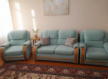 электро инструменты б у: Комплект мягкой мебели, Б/у, цвет - Зеленый — 1