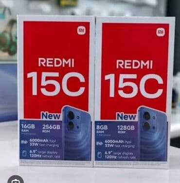 айфон 7 плюс цена в бишкеке бу: Redmi, Redmi 15C, 128 ГБ, цвет - Синий — 1