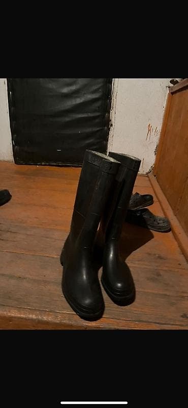 lining барсетка: Резиновые сапоги, классические черные, до середины голени/ниже колена — 2