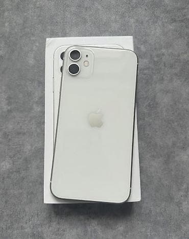 IPhone 11, Б/у, 128 ГБ, Белый, Зарядное устройство, Защитное стекло, Чехол, 78 %
