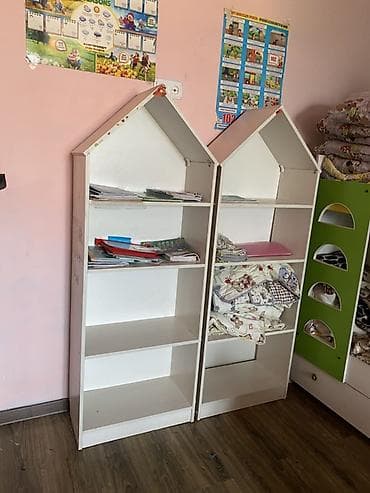 Үй жана бакча: Балдар гарнитурасы, Колдонулган, Кыздар үчүн, Балдар үчүн, МДФ, түсү - Сары, Өзү алып кетүү — 1