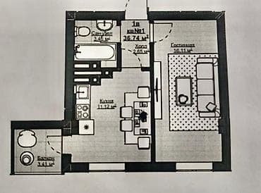 Новостройки от застройщика: 1 комната, 37 м², Элитка, 8 этаж, Готовая ПСО (под самоотделку) — 4