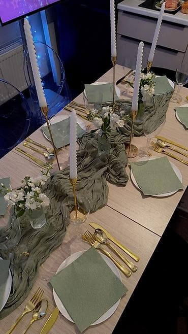 клеенки на стол: Текстильный декор для стола: воздушные дорожки-гармоники - — 1