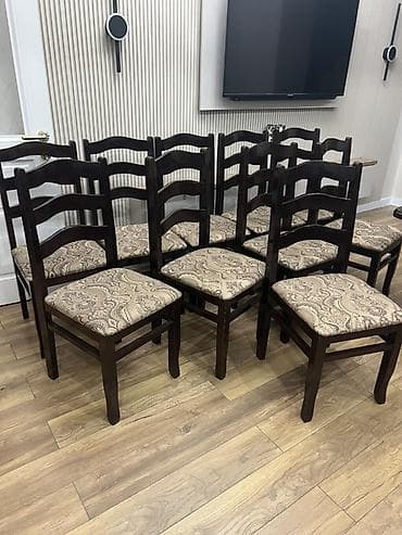 Эмерек: Ашкана үчүн отургуч, Жаңы, Жыгач, түсү - Күрөң — 5