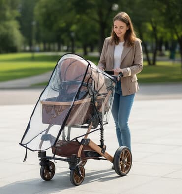 дождевик на коляску: Коляска, Новый — 1